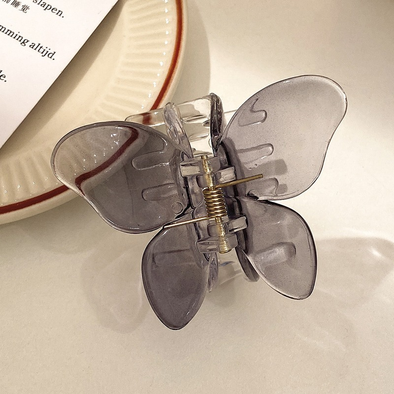 Kẹp tóc nhựa acrylic thiết kế hình cánh bướm