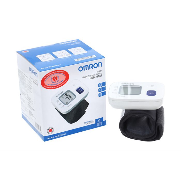 ✅ [Chính Hãng DKSH] Máy Đo Huyết Áp Cổ Tay: Omron HEM-6161 -VT0010 | Y Tế Vạn Thành