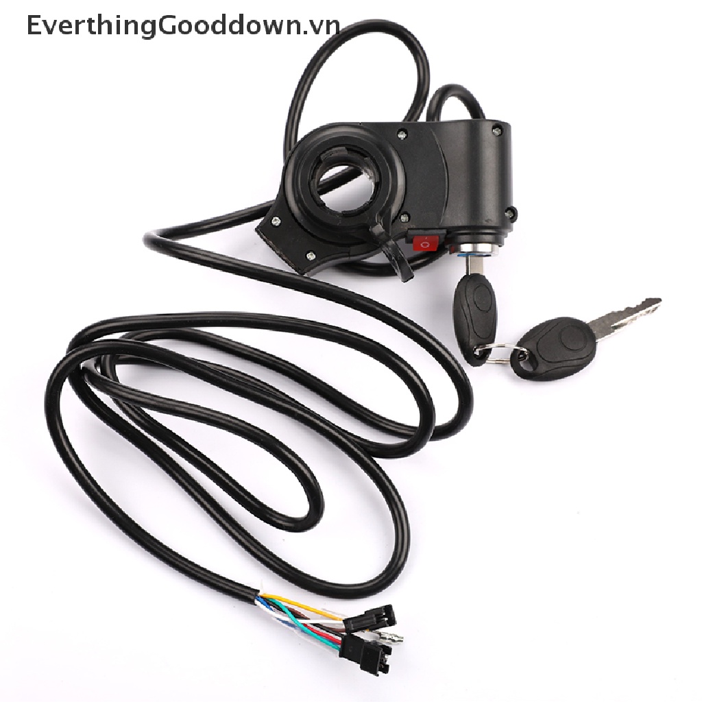 Everthinggooddown Công Tắc Tay Lái Xe Đạp Điện Kèm Chìa Khóa