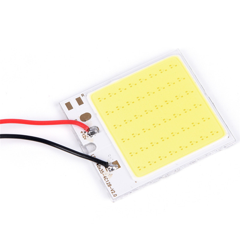 Colorfulswallowfly 48 SMD COB LED T10 4W 12V Light Car Interior Panel Lights Dome Lamp Bulb+Parts CSF