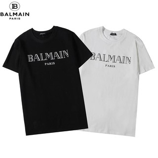 Áo thun tay ngắn in chữ Balman thời trang cho nam và nữ