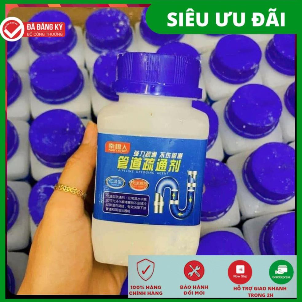 Bột thông tắc cống, Toilet, Bồn rửa bát, Chậu rửa mặt – Xử lý tắc nghẽn đường ống, bồn cầu cực mạnh , Khử mùi hôi .