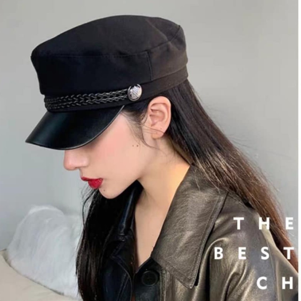 Mũ Nồi❤️ Mũ nón thủy thủ BERET hàn quốc phối da sang chảnh siêu xinh