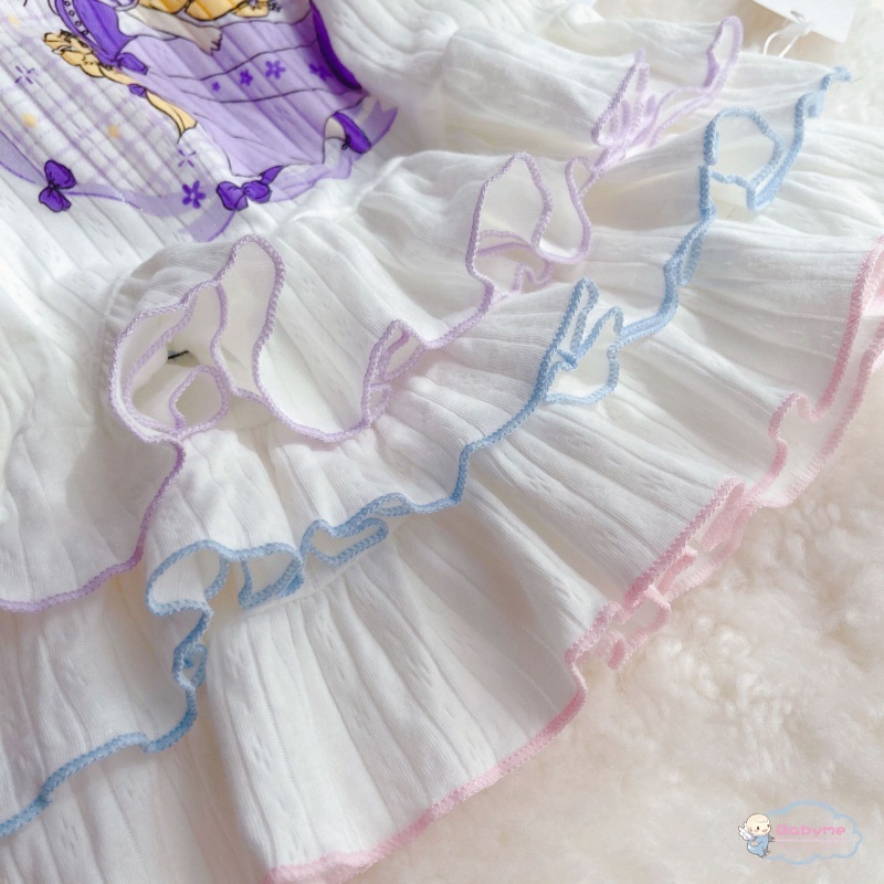 Set Đồ Ngủ 2 Món Gồm Áo Sơ Mi + Quần Dài Bằng Vải Cotton Thời Trang Xuân Thu Cho Bé Gái