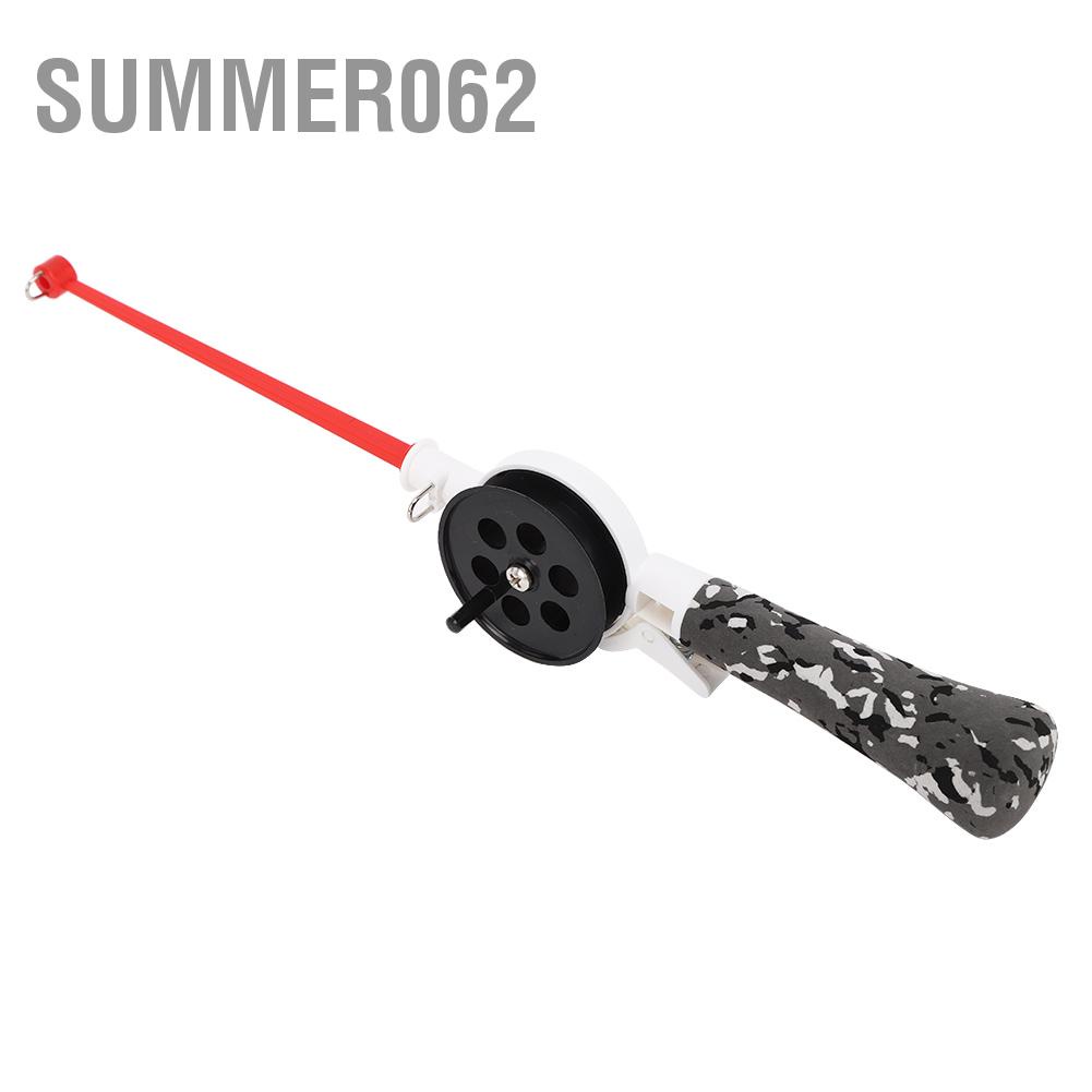 Summer062 34cm Durable Portable Integrated Outdoor Children Winter Ice Fishing Rod with Reel Accessories