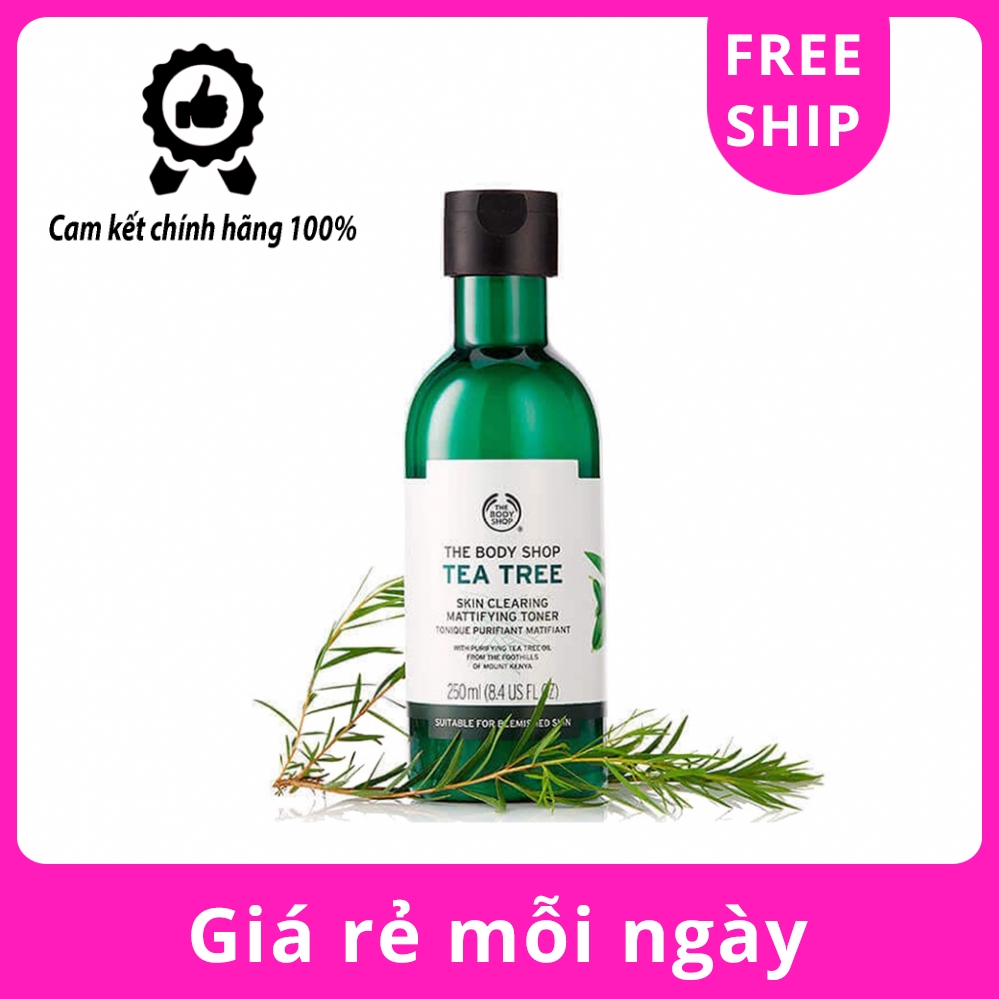 Nước hoa hồng The Body Shop Tea Tree Skin Clearing Mattifying Toner 250ml