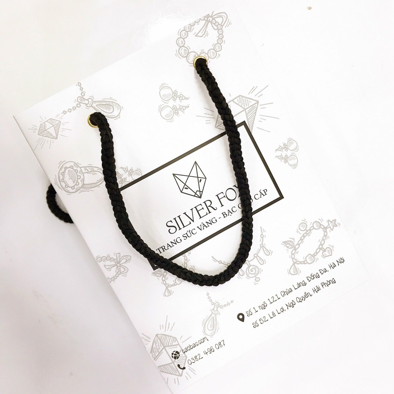 Túi Giấy Đựng Quà Trang Sức CaoBac Silver Sang Trọng Cao Cấp