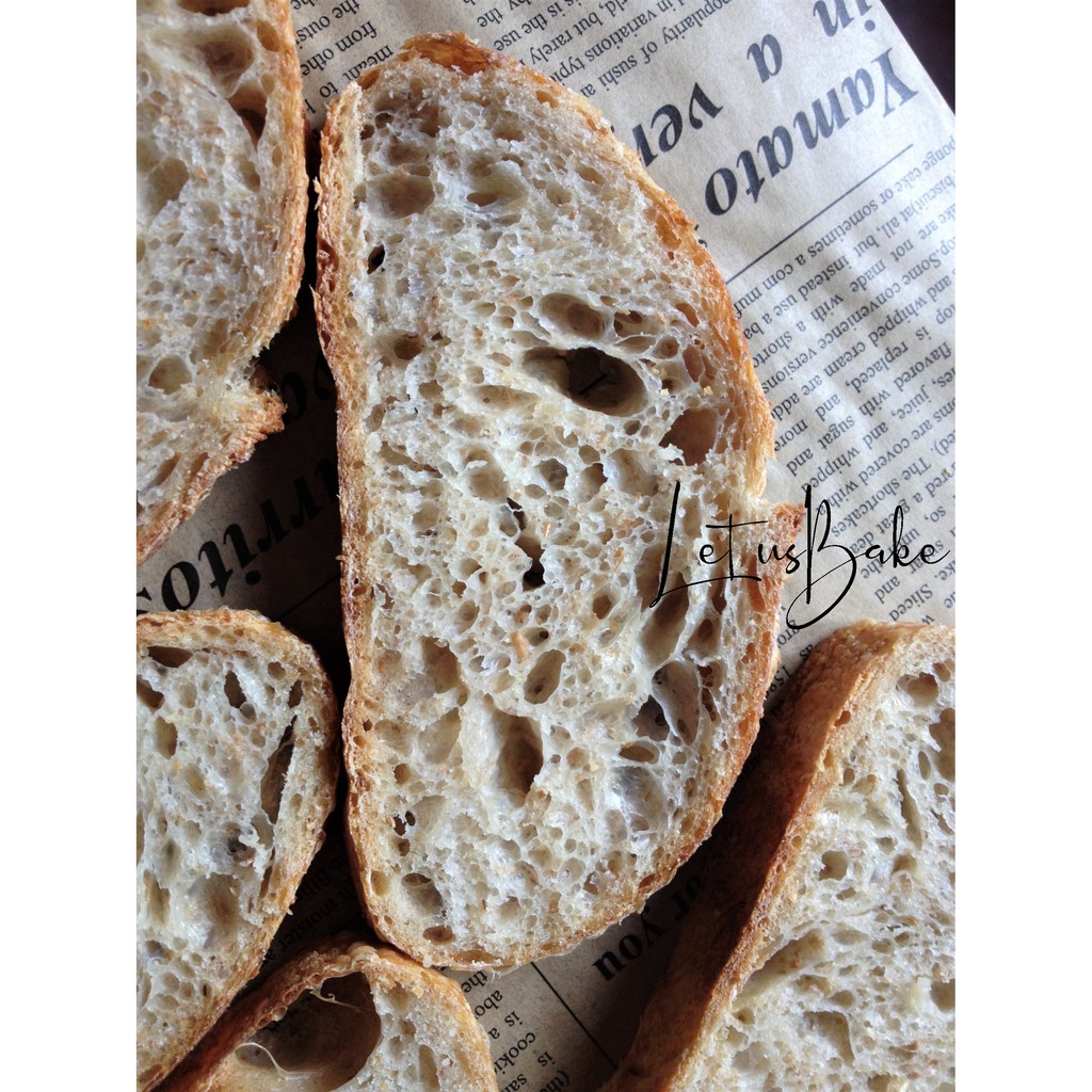 (SHIP MIỀN NAM) Country Sourdough Bread (350g) - Bánh Mì Đồng Quê Men Tự Nhiên (Men Chua) - Healthy tốt cho sức khỏe