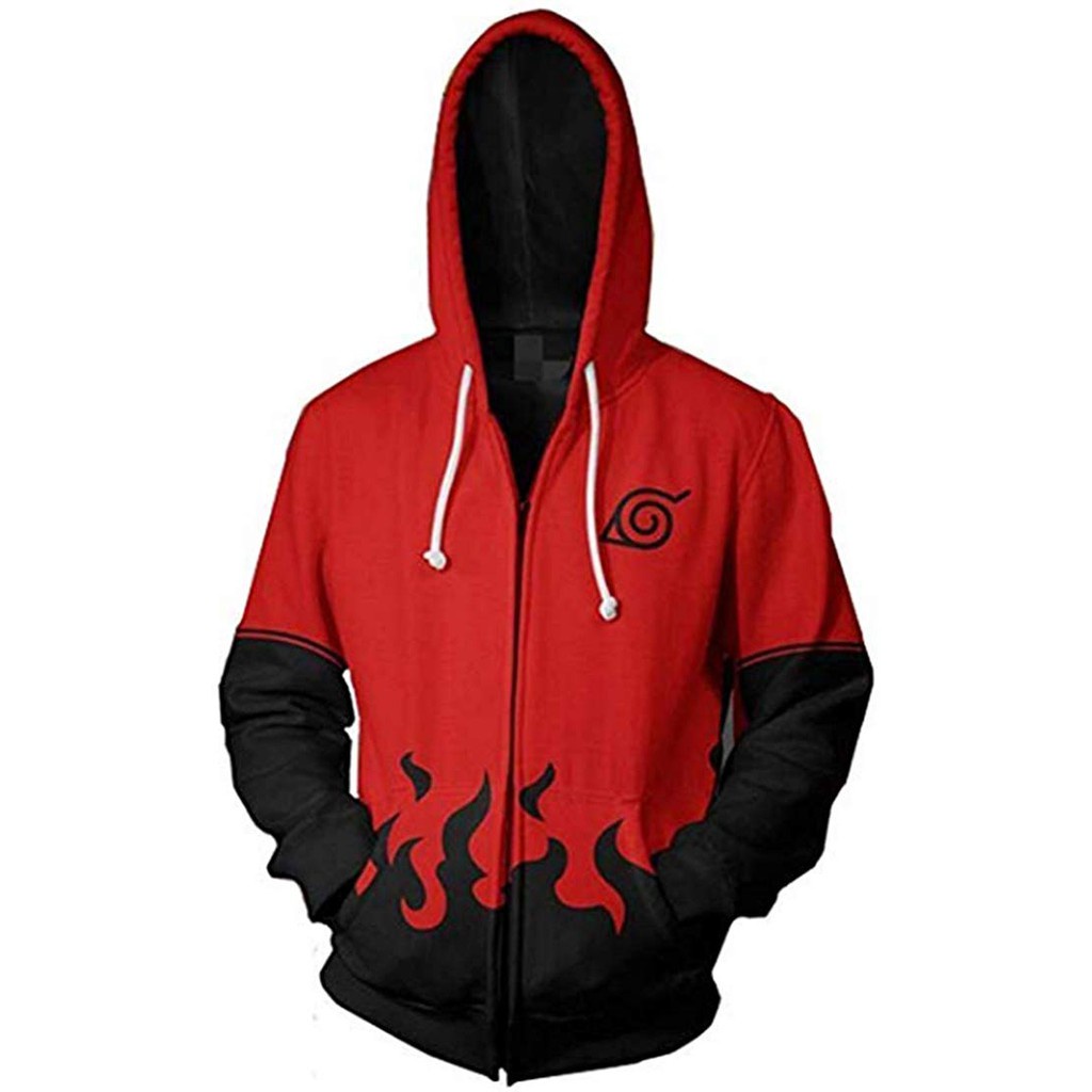 Mới 3D Anime Naruto Boruto Áo khoác nam Uzumaki Boruto Naruto Uchiha Sasuke Akatsuki Áo khoác Hoodies Áo sơ mi giản dị