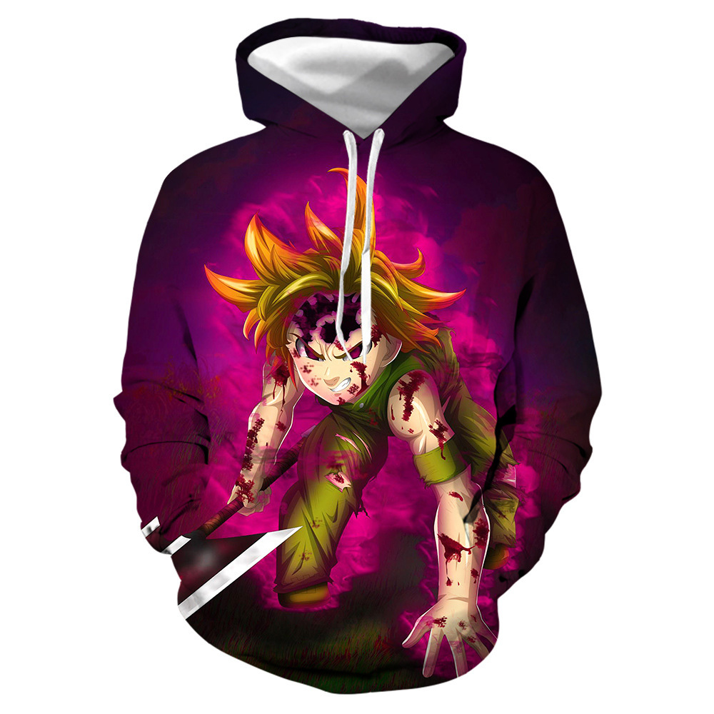 Áo Khoác Hoodie Tay Dài Hóa Trang Nhân Vật Meliodas Liones Phim The Seven Deadly Sins | BigBuy360 - bigbuy360.vn