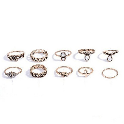 Nhẫn thời trang bằn hợp kim mạ bạc đính hạt đầy sang trọng dánh cho nữ