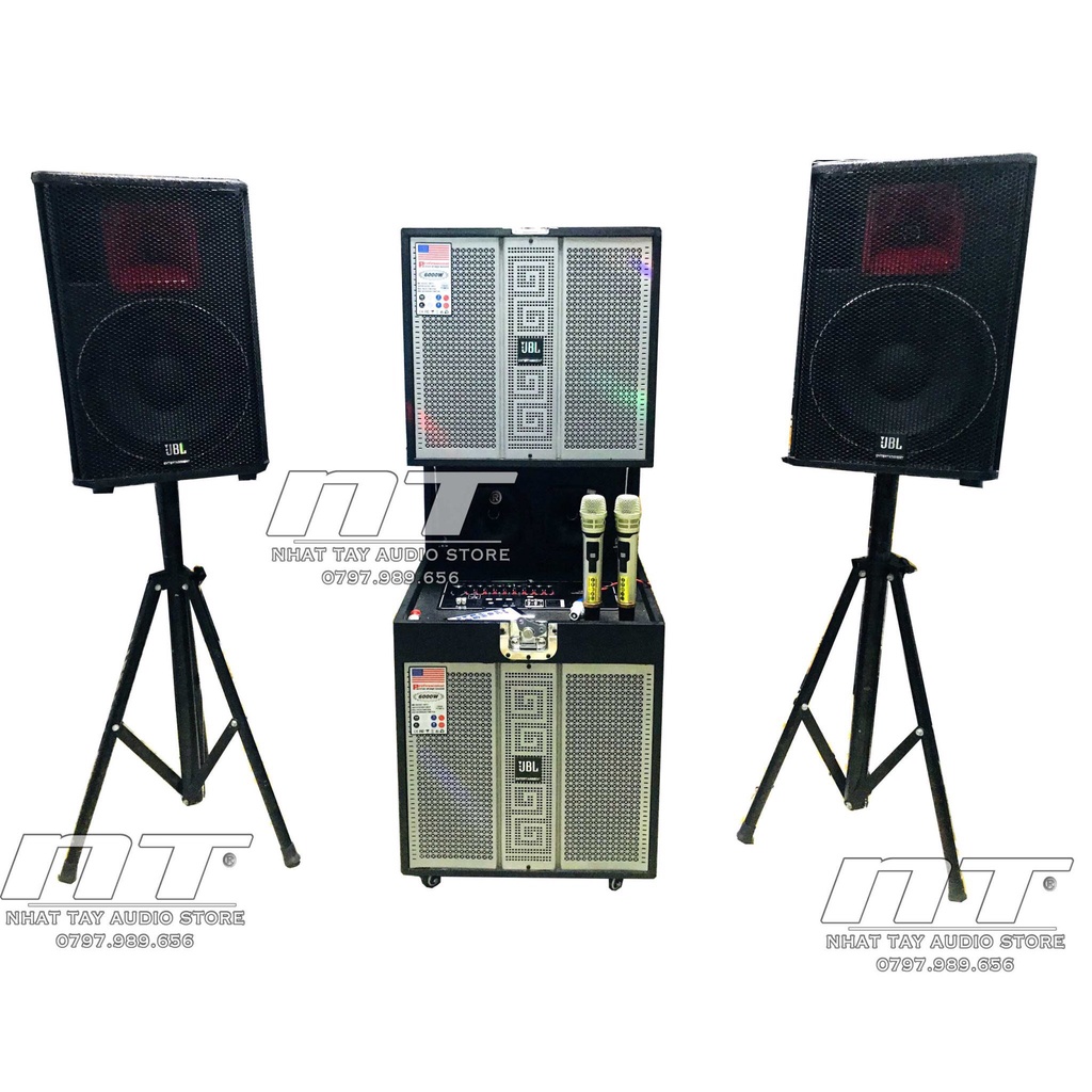Dàn karaoke công suất lớn NT 1321, Combo trọn bộ dàn âm thanh karaoke gia đình mới và hay nhất, kết hợp với 2 loa full 3