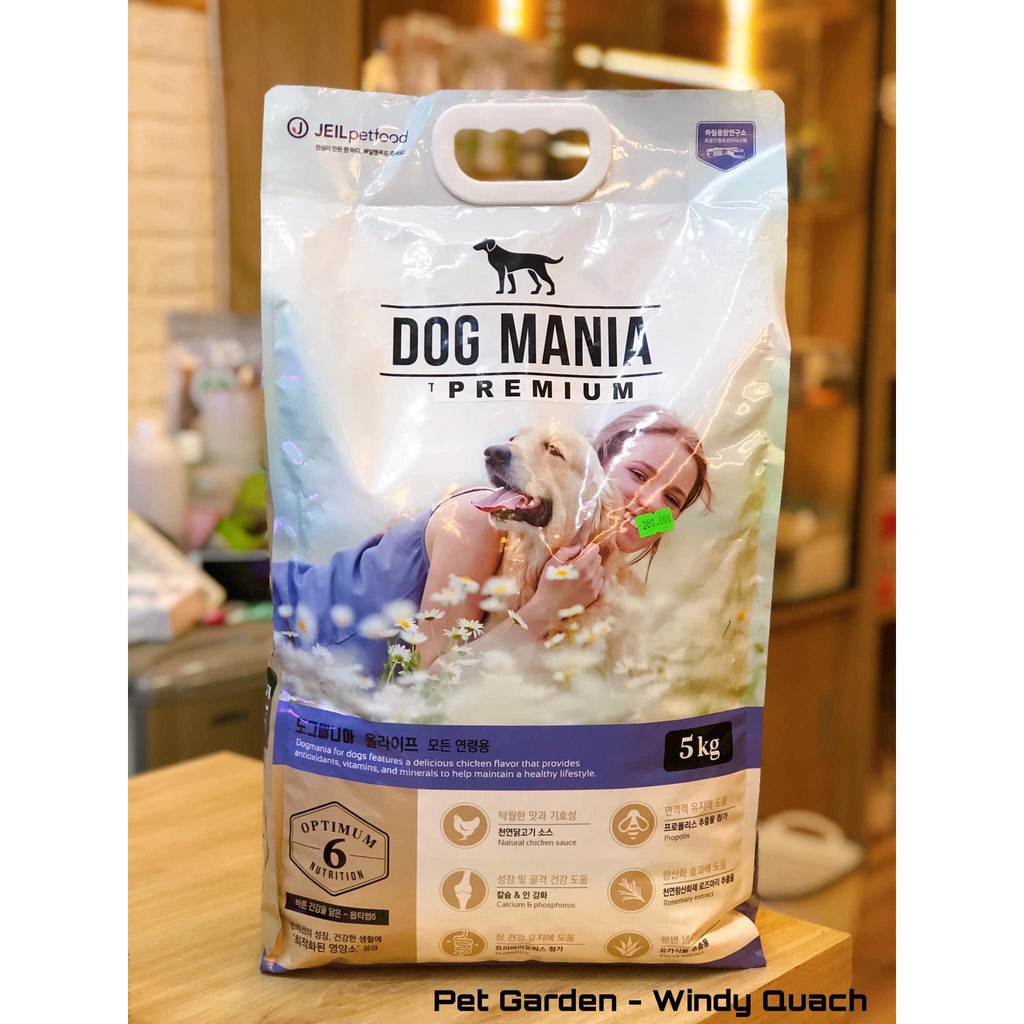 [ BUÔN LẺ GIÁ SỈ ] DOG MANIA DÀNH CHO MỌI LỨA TUỔI BAO 5KG - NHẬP KHẨU HÀN QUỐC