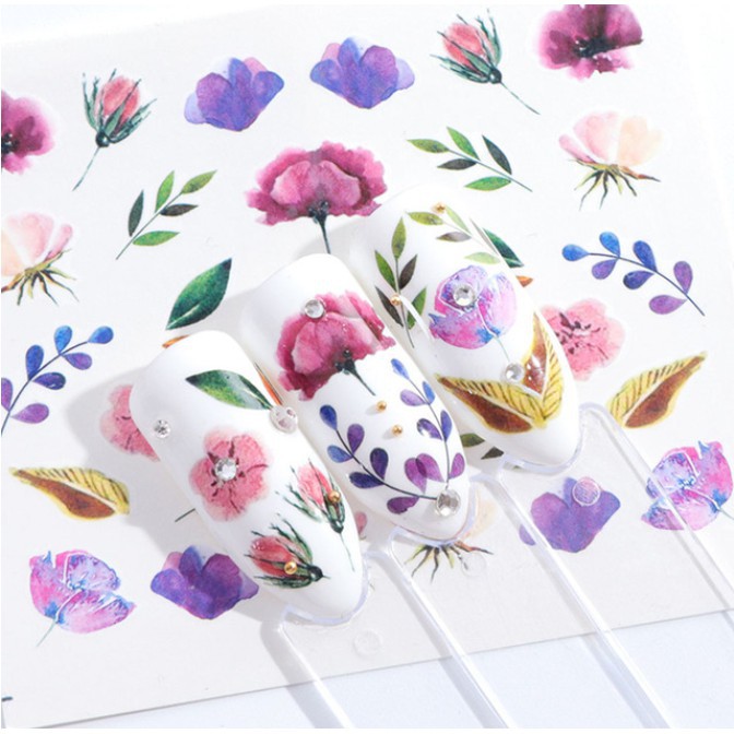 Miếng dán trang trí móng tay nghệ thuật 3D hình động vật