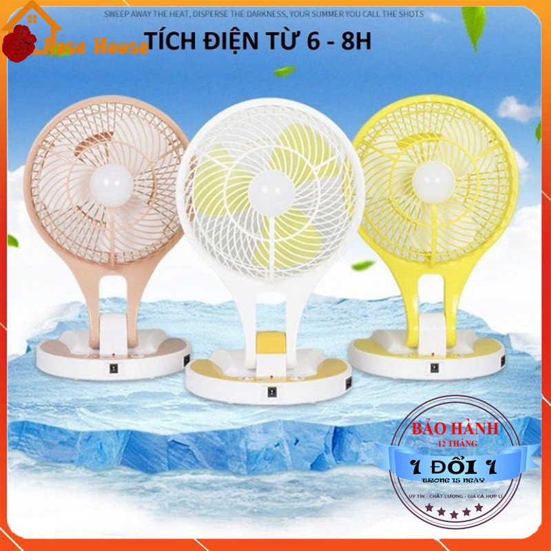 Quạt sạc điện kiêm đèn pin Mini Fan M-5580