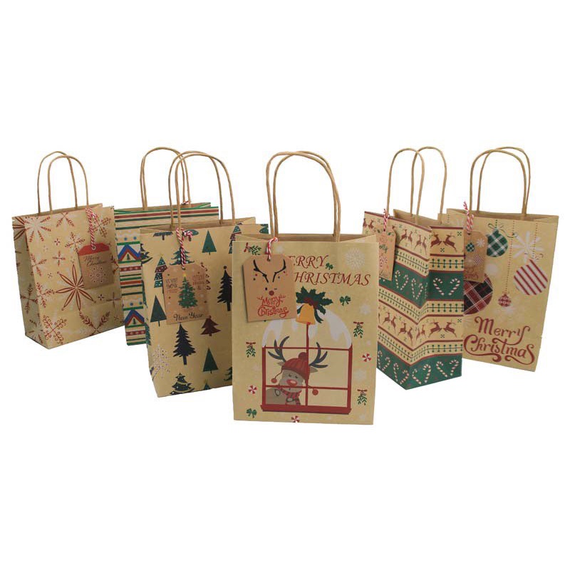 Túi giấy đựng quà giáng sinh Noel, quà tặng, gói quà Christmas bags , set 3 bag