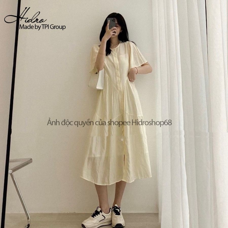 Váy Tơ Lụa Babydoll Xòe Tầng Dáng Dài Maxi Kèm Váy Hai Dây