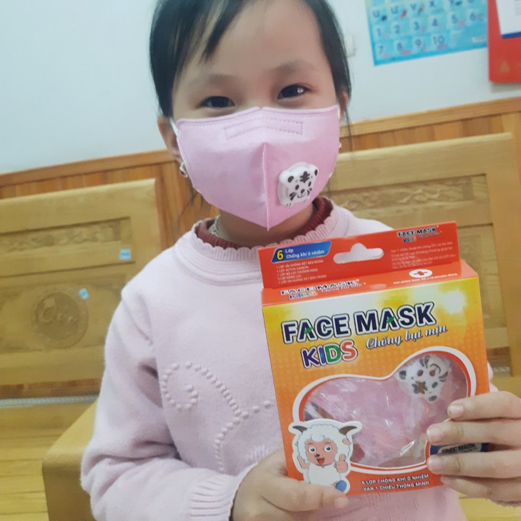 Khẩu trang 6 lớp đạt tiêu chuẩn N90 & N95 có van 1 chiều lọc mùi hôi, lọc độc, kháng khuẩn | BigBuy360 - bigbuy360.vn