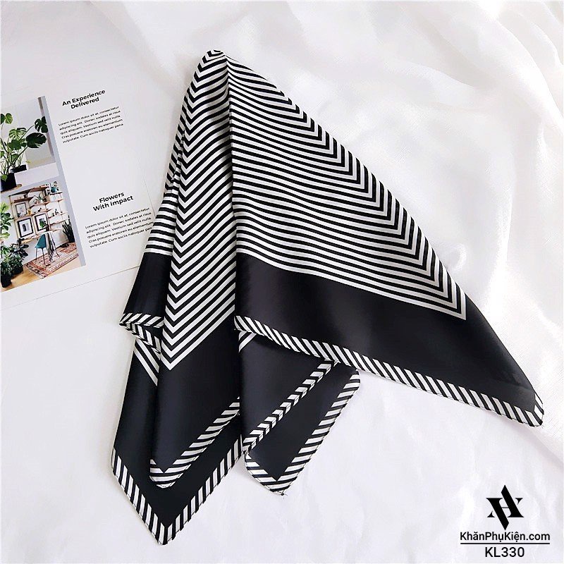 Khăn bandana quấn làm áo Blackpink cao cấp 70 70x70cm turban lụa vuông quàng cổ quấn tóc nữ đẹp