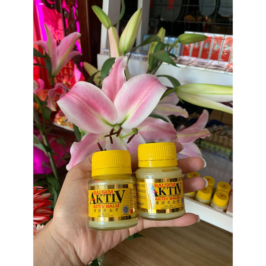 Dầu Cù Là Vàng Con Ó 💝𝗙𝗥𝗘𝗘𝗦𝗛𝗜𝗣💝 Cao xoa BALSEM AKTIV BALM 40g [Chuẩn Thái]