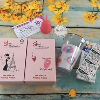 Cốc nguyệt san SI-BELL ( tặng cốc tiệt trùng 200k + 2 tháng sử dụng viên tiệt trùng + mặt nạ Hàn quốc )