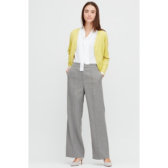 Quần tây nữ ống rộng thanh lịch, duyên dáng của UNIQLO