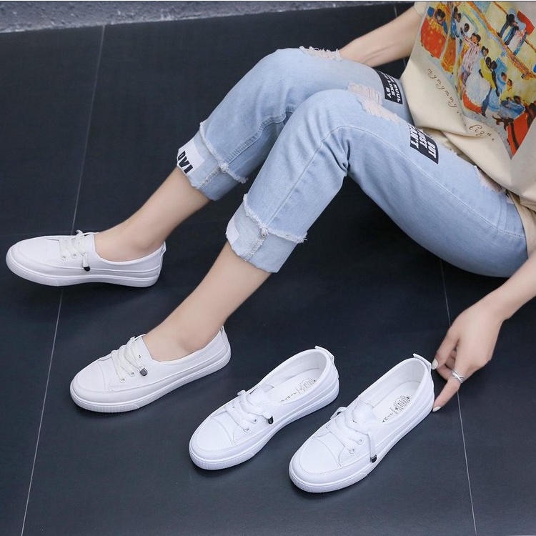 Giày Lười Nữ, Giày thể thao nữ Slipon Nữ Dây Rút 2 Phân, Trex M62