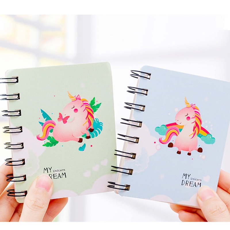 Zhishun Cute Cartoon Magic Dinosaur Rollover Coil Notebook Mini Pocket Notepad