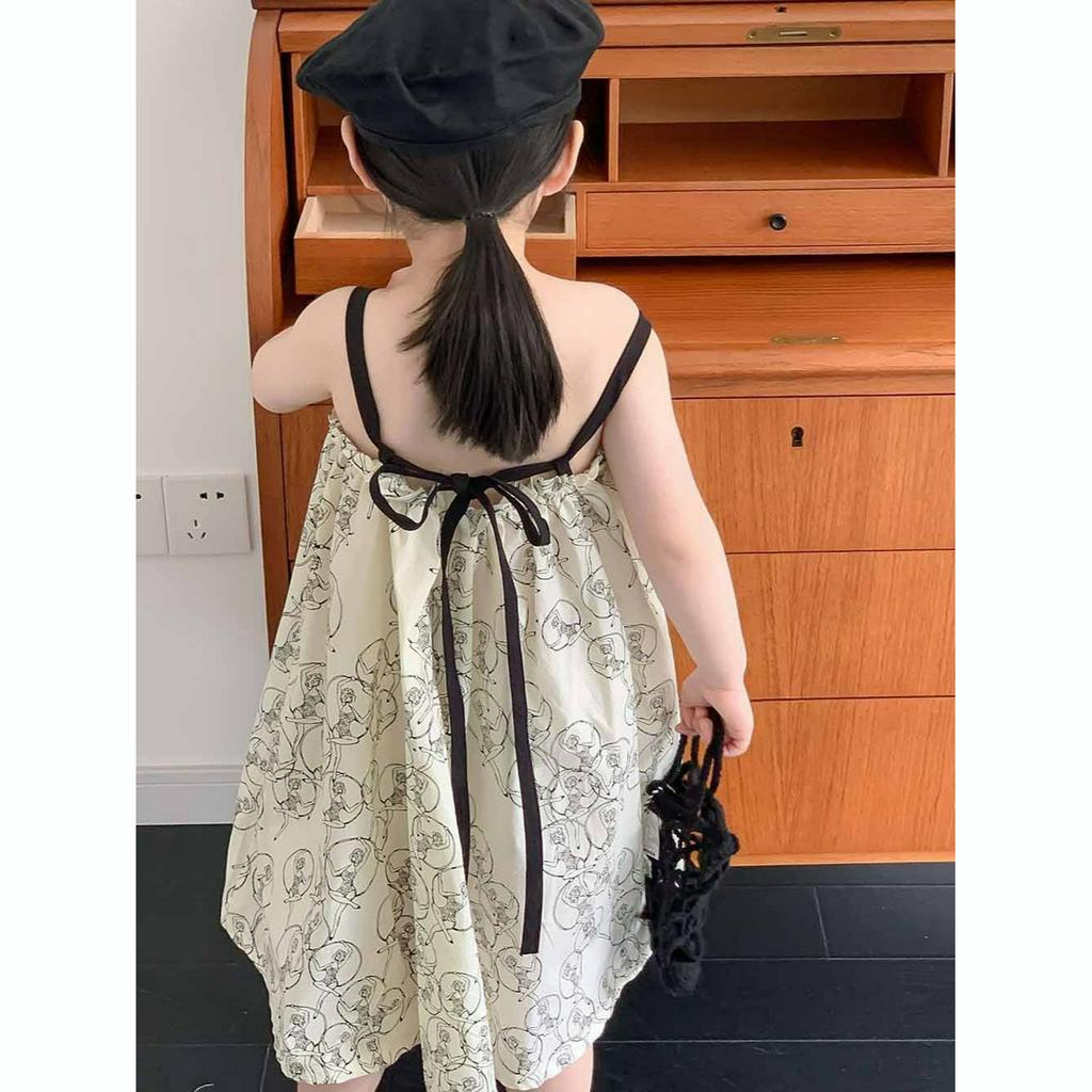 Cô gái Sling Dress Hàn Quốc phiên bản mùa hè thanh lịch bãi biển váy nghỉ lớn váy thời trang