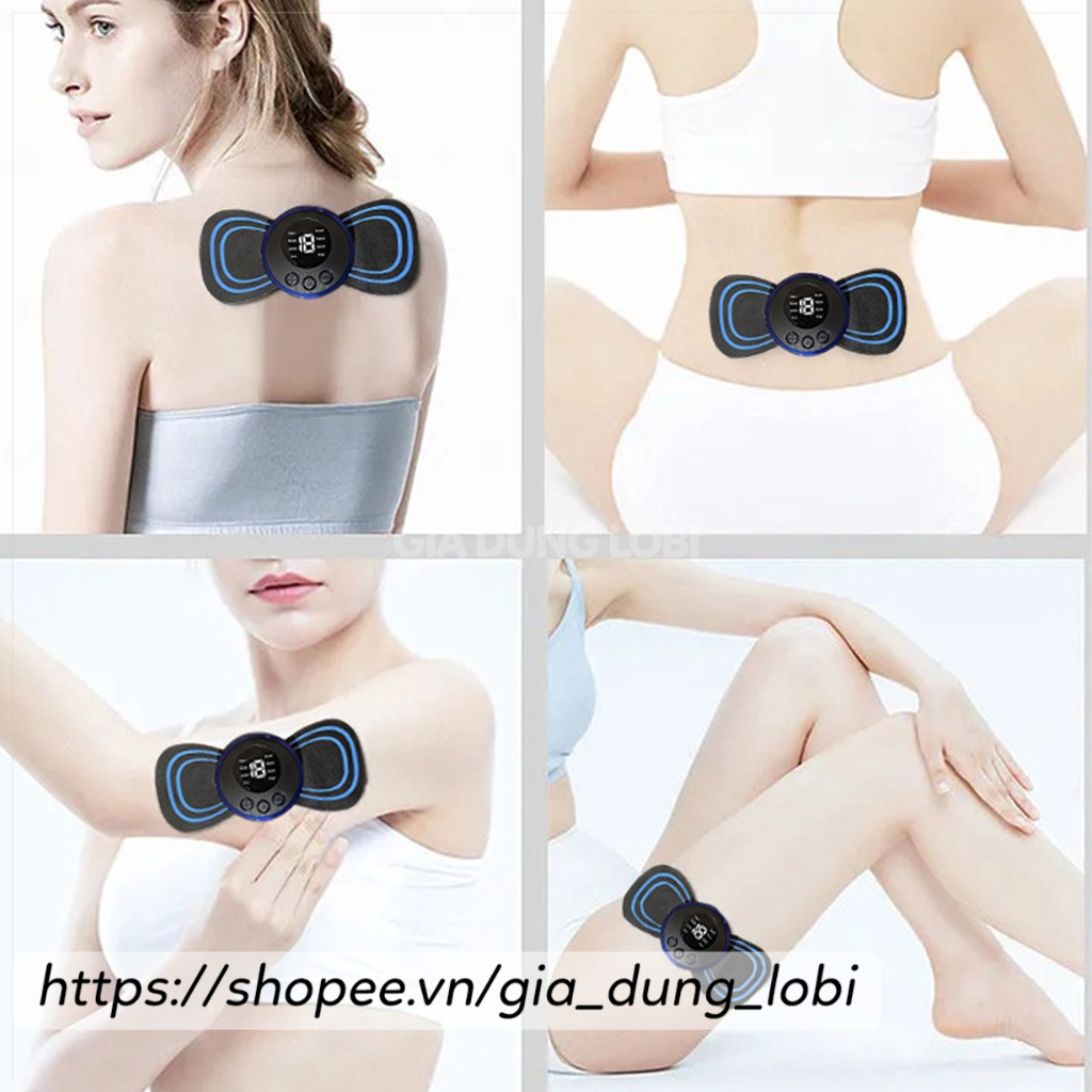 Miếng dán massage toàn thân mini 6 chế độ xoa bóp