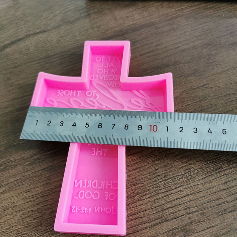 Khuôn Làm Mặt Vòng cổ Bằng Nhựa Resin Hình Chữ Thập