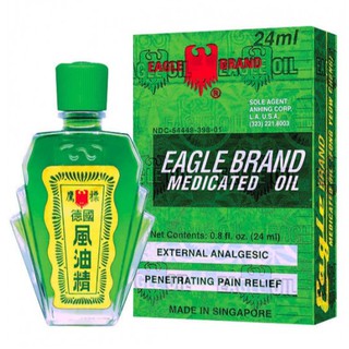 Dầu Xanh Con Ó Eagle Brand Mỹ 2 Nắp
