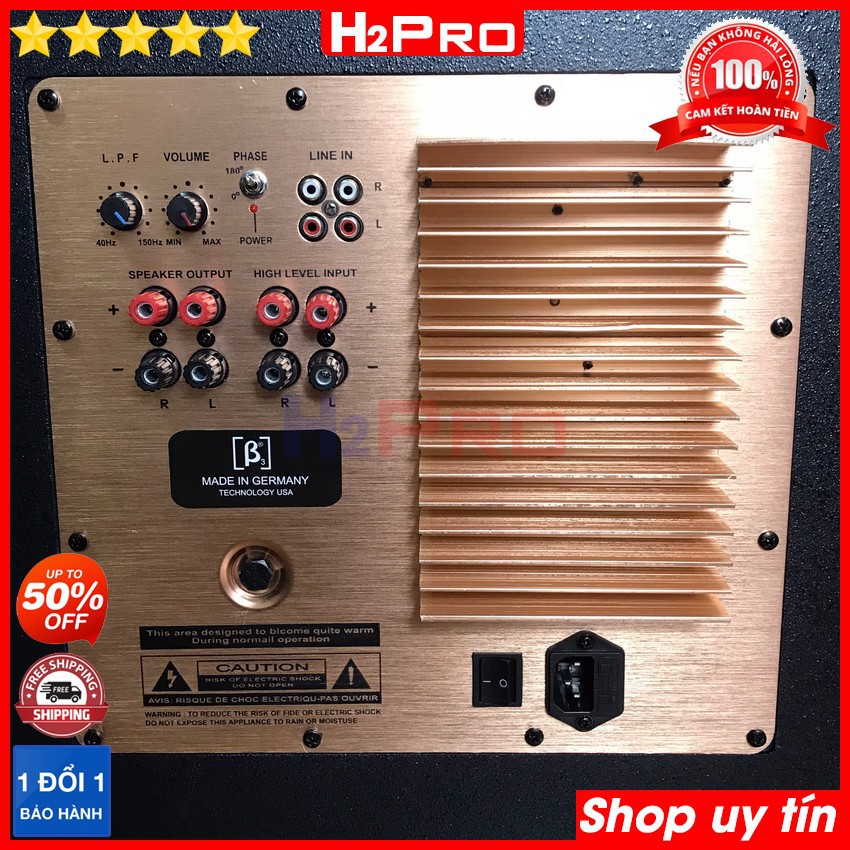 Loa Sub Điện Bass 40 B3 700W-Từ 170-Coil 76, Loa Sub 40 Cao Cấp Đánh Cực Căng, Bass Khoẻ (Tặng Dây AV Đôi) - H2pro Tech