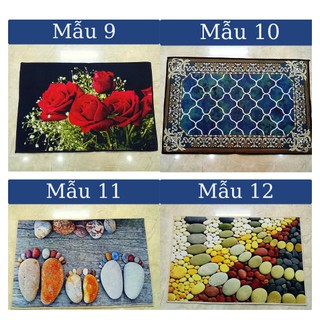 Thảm lau chân họa tiết 3D (chọn màu)