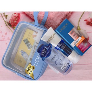 Bộ dưỡng da  du lịch Loreal Skin Travel Kit Bundle (Nhập Khẩu)
