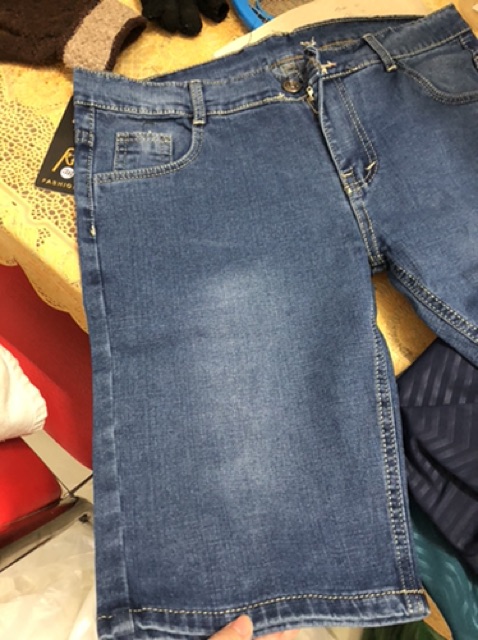 Quần short jean nam co giãn size 32-36