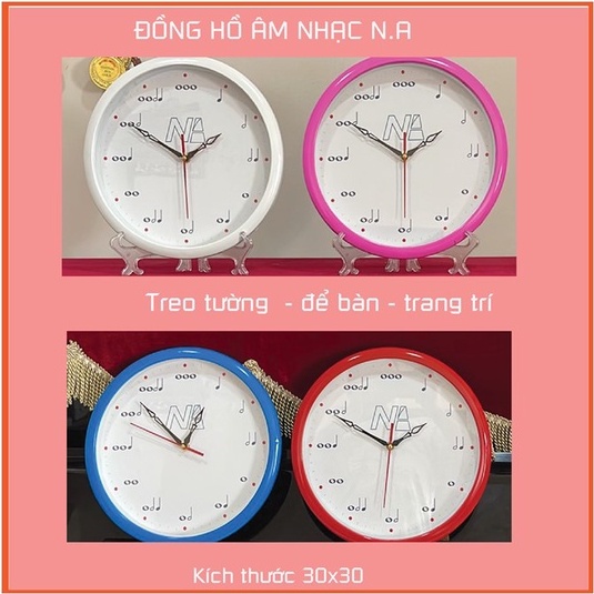 Đồng hồ nốt nhạc, decor, trang trí nhà cửa - mẫu mã độc quyền