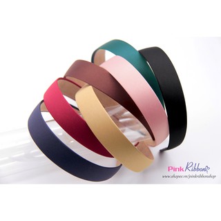 Bờm bọc vải lụa nhiều màu 2.5cm, phụ kiện tóc, phụ kiện thời trang