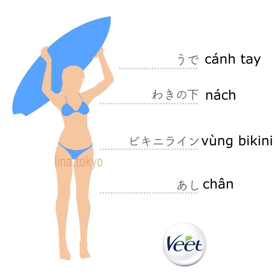 Kem Tẩy Lông Veet Silk & Fresh - Tẩy lông Veet Bikini 25G