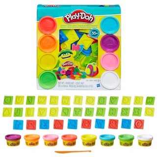 Đất nặn vui học cùng chữ và số PLAY-DOH MK (tặng thêm 4 hủ bột)