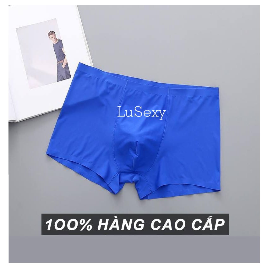 Quần lót nam thun lạnh nhật bản, quần boxer nam không đường may không viền màu đen | BigBuy360 - bigbuy360.vn