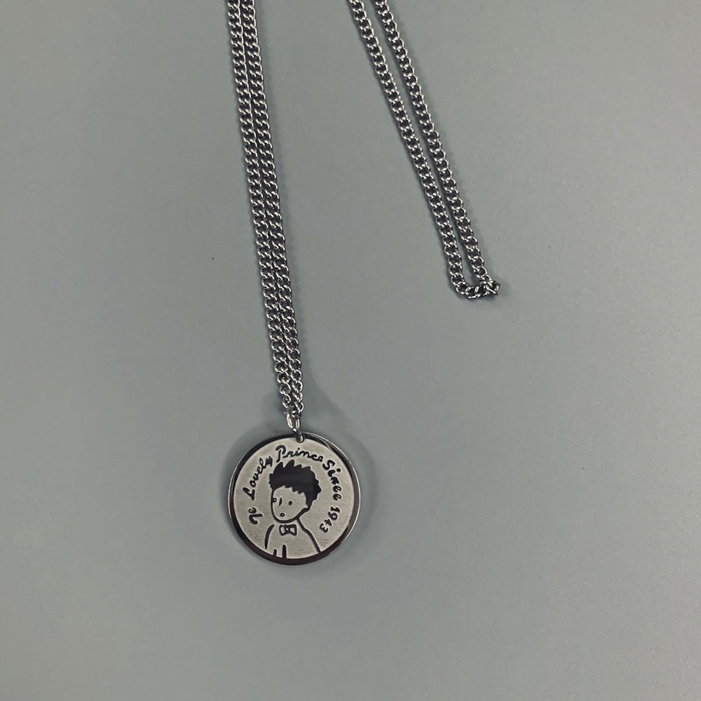 vòng cổ Mặt Tròn Phong Cách Hip Hop Cho Nam Và Nữ