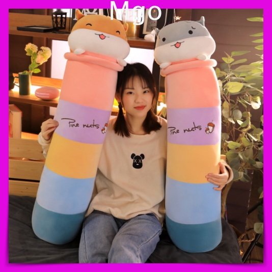 [Hàng Có Sẵn- Quà Tặng ] Gấu Bông Teddy Hình Con Sóc Hạt Dẻ Gối Ôm Nhồi Bông Siêu Dễ Thương Size 70cm