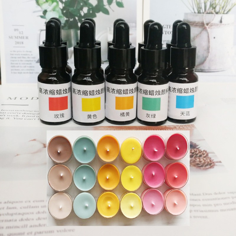 time* 10ml High Concentration Liquid Dye Soybean Wax Pigment DIY Handmade Scented Candle Coloring Colorants dyes for clothing rit