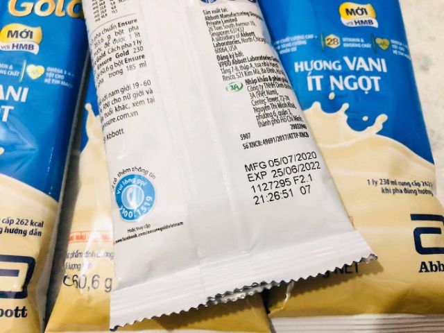 [ date 2022] 10 gói sữa Ensure