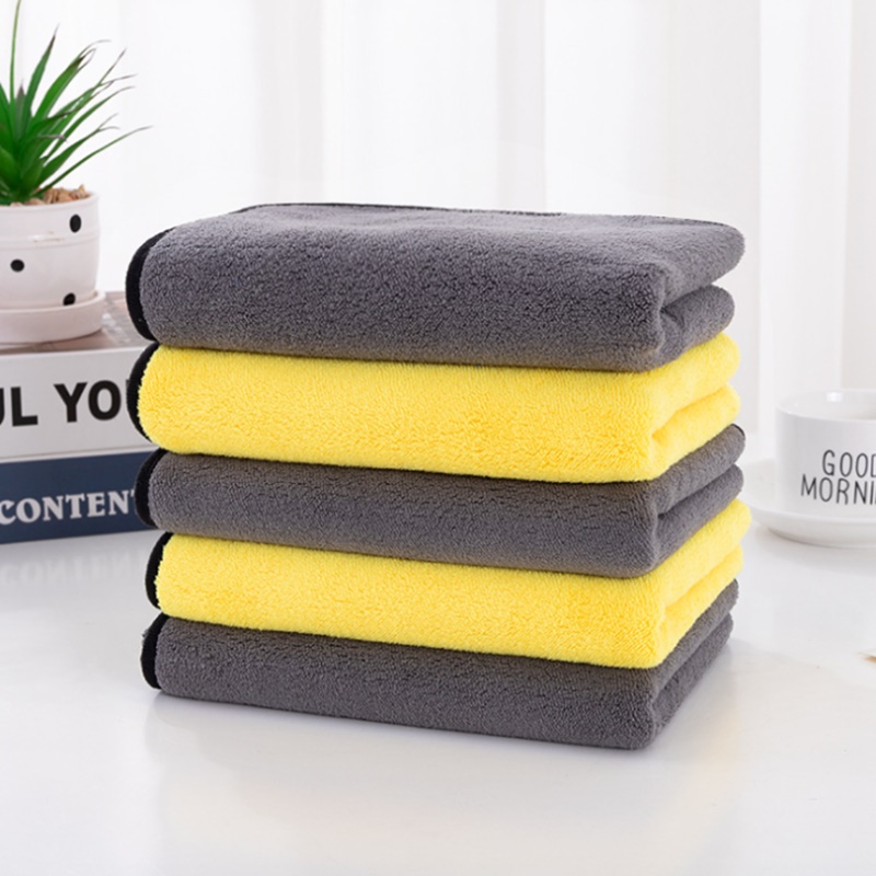 Khăn lau xe ô tô sợi Nano Micro Fiber 🔥 HÀNG LOẠI 1 🔥 Khăn lau xe ô tô đa năng 2 lớp cao cấp siêu sạch thấm hút