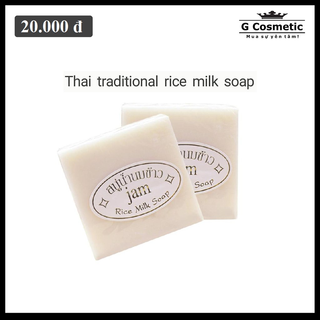 XÀ PHÒNG KÍCH TRẮNG CÁM GẠO THÁO LAN JAM RICE MILK SOAP