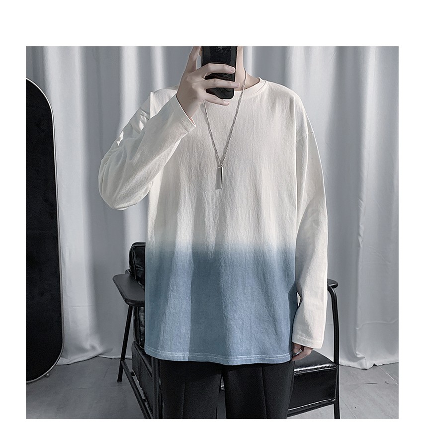 Mẫu Mới 2020 Áo Thun Dài Tay Phối Màu Gradient Cá Tính Cho Nam Phong Cách Thời Trang ZENKO TOP NAM 1000098 | BigBuy360 - bigbuy360.vn