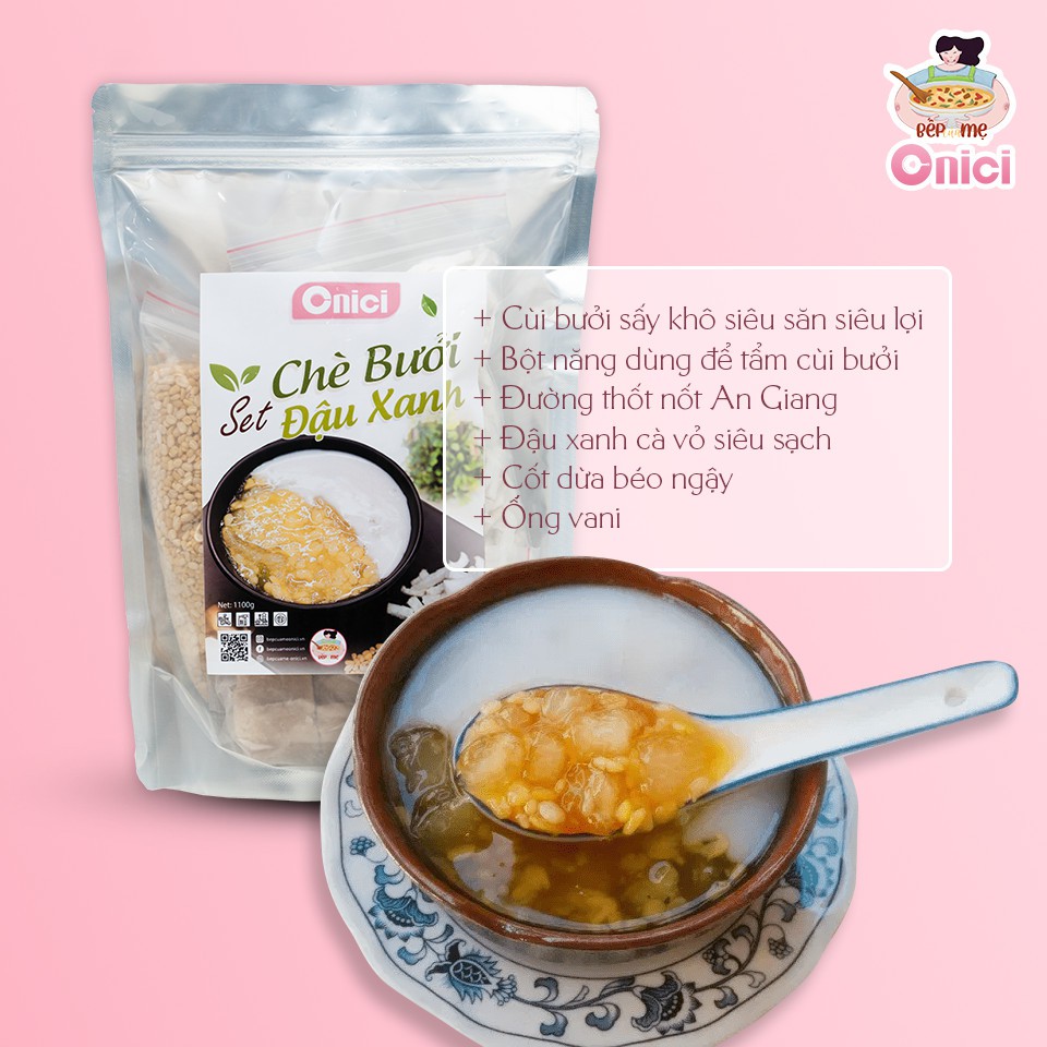 Chè Bưởi An Giang (SET 4045 CHÉN) BẾP CỦA MẸ ONICI