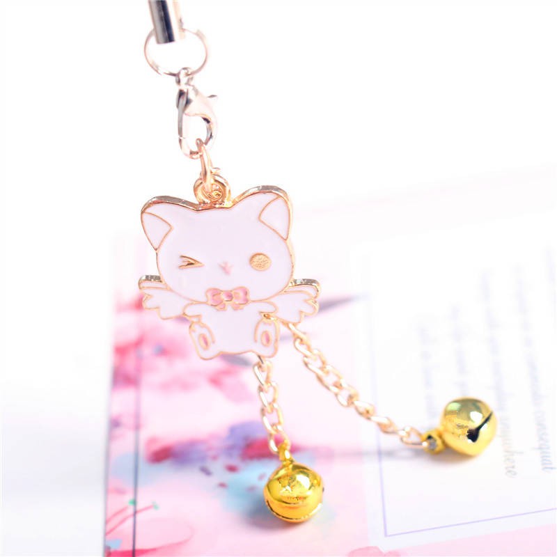 Móc khóa điện thoại Mini bằng hợp kim hình thỏ/mèo đáng yêu